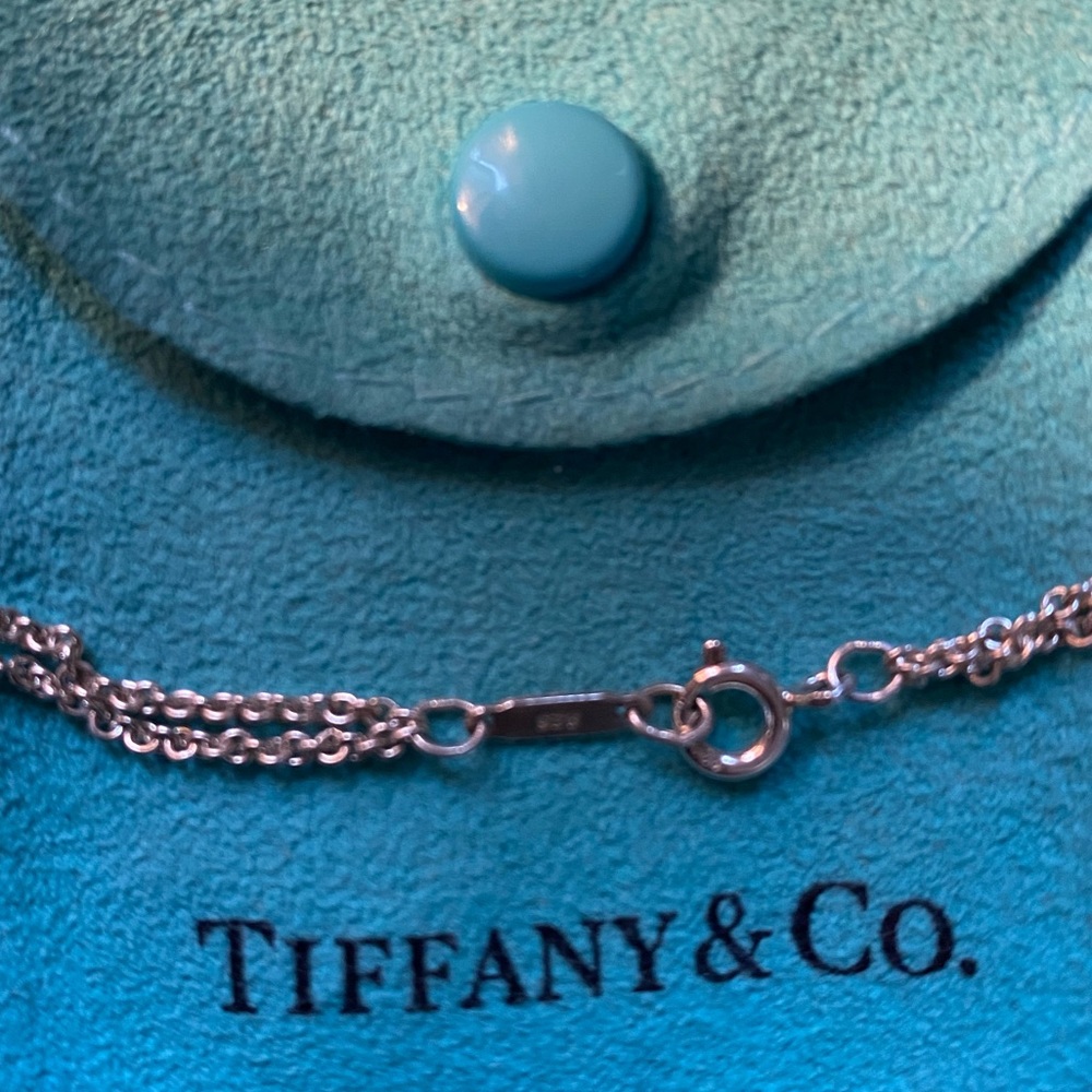 Tiffany Infinity Pendant & Double Chain. - Picture 6 of 7